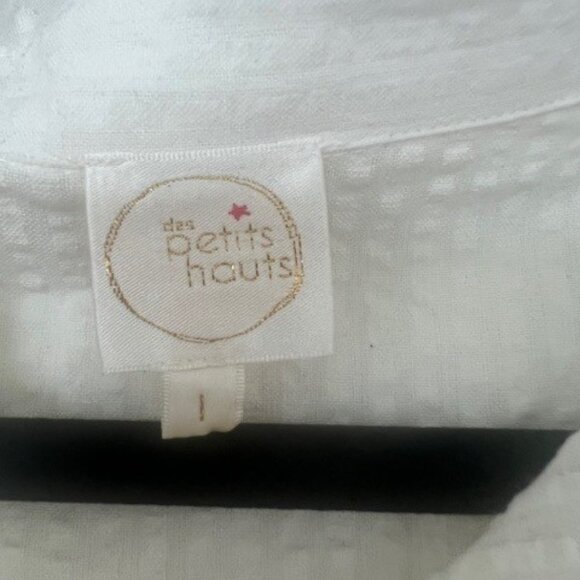 Des Petits Hauts White Swanny Blouse - Size Small - Picture 7 of 10